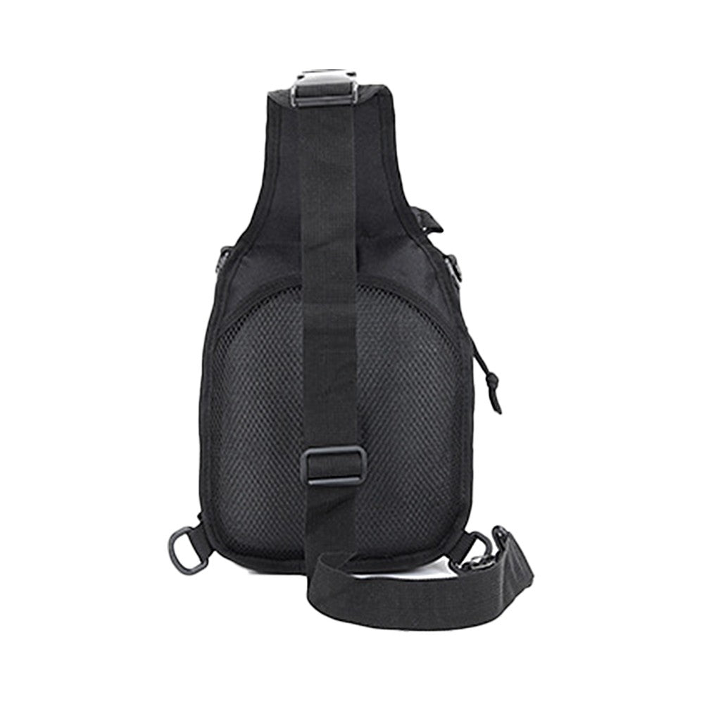 Outdoor Sport Chest Bag Sling Shoulder Bag for Men Black