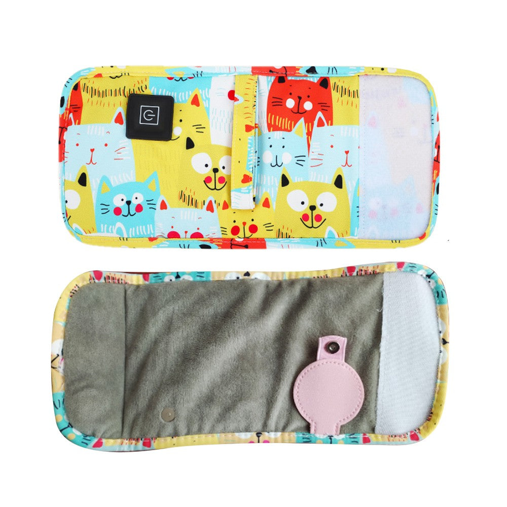 Travel USB Baby Bottle Warmer Milk Heater Bag Thermostat Portable Pouch Yellow