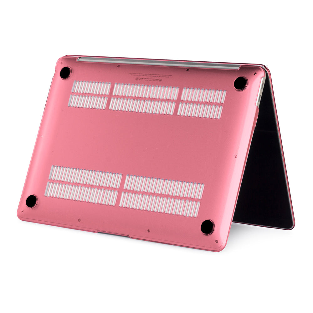 Compatible with MacBook Air 13 inch Case Hard Shell Case Translucent Pink