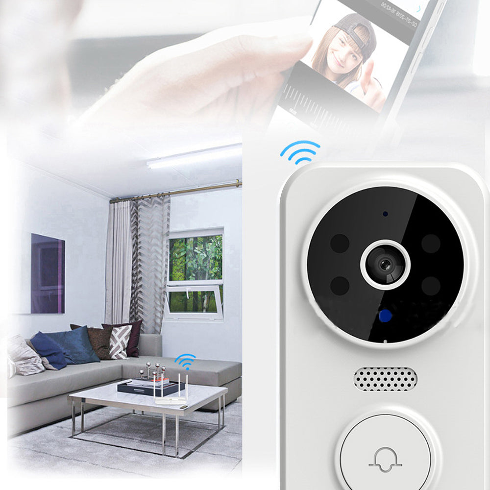 2Pcs Wireless Smart Video Doorbell Infrared Night 2 Way Voice Doorbell