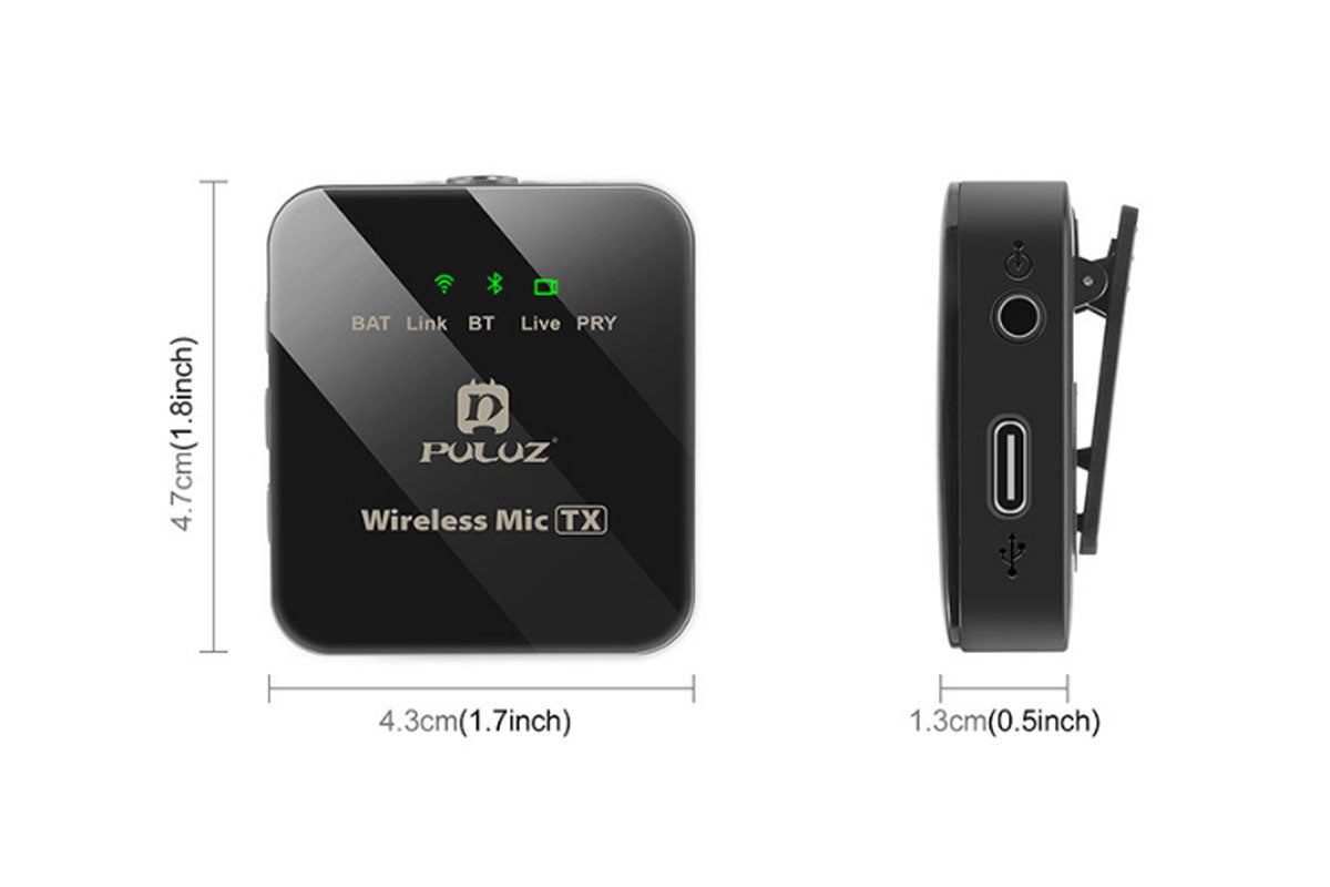 Wireless Lavalier Lapel Clip-on Microphone-Lightning