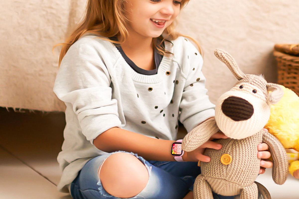 Smart Watch for Kids Sport Fitness Tracker Heart Rate Monitor Sleep Monitor-Pink