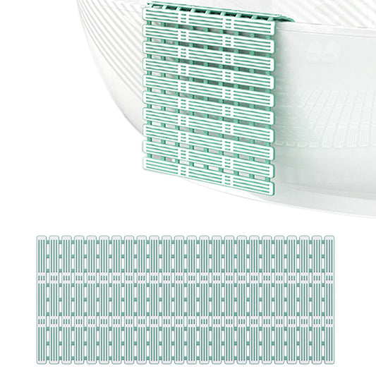 Non-Slip Shower Mat Suction Mounted Bathtub Mat with Drain Holes Green