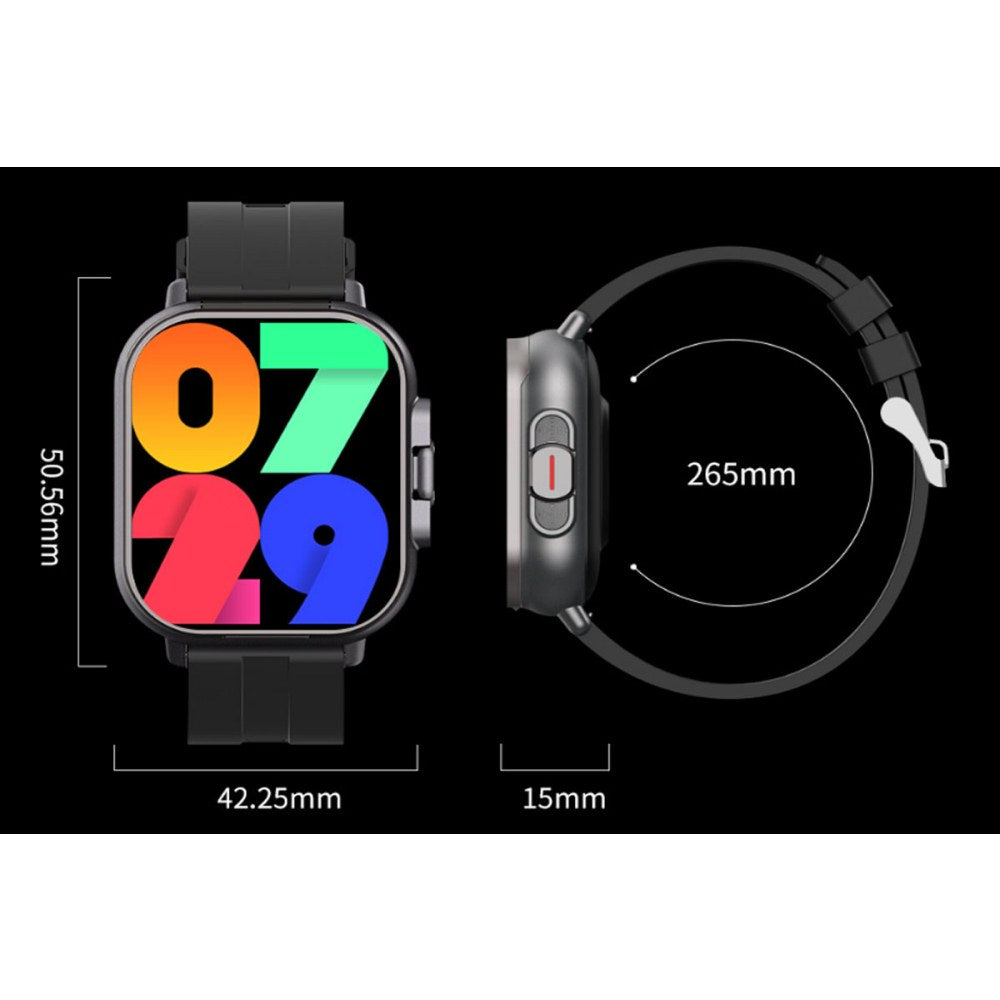 Smart Watch with Earbuds 2 in 1 Smart Watch Make/Answer Calls Wireless Earphones Fitness Watch Heart Rate Monitor-Black