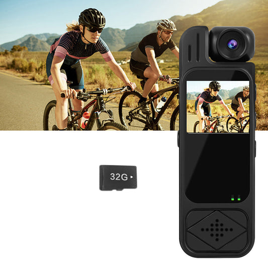 1080P Body Camera Portable Video Recording Cam with 180° Rotating Lens