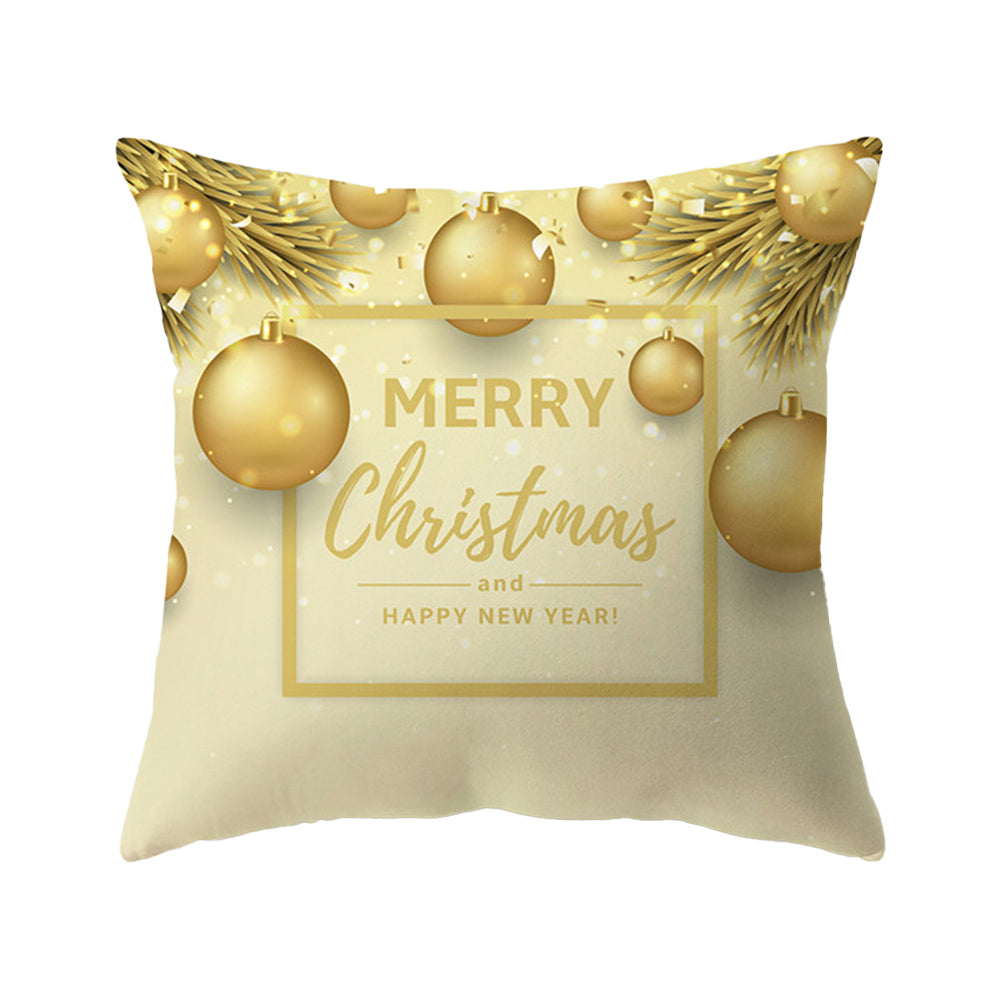 Christmas Pillow Covers Xmas Throw Print Pillowcases Sofa Cushion Cover for Holiday Christmas Home Decorations -Style 2