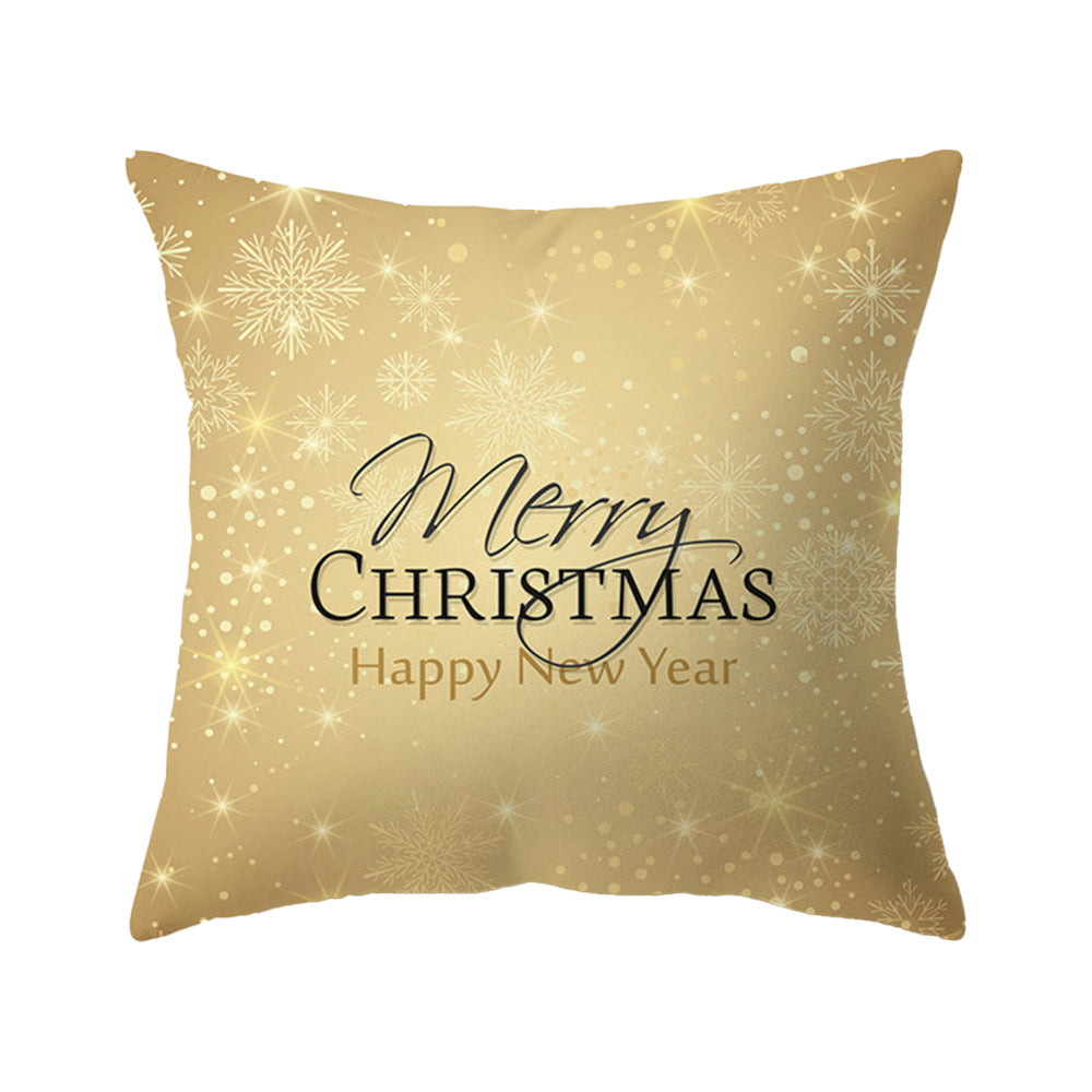 Christmas Pillow Covers Xmas Throw Print Pillowcases Sofa Cushion Cover for Holiday Christmas Home Decorations -Style 3