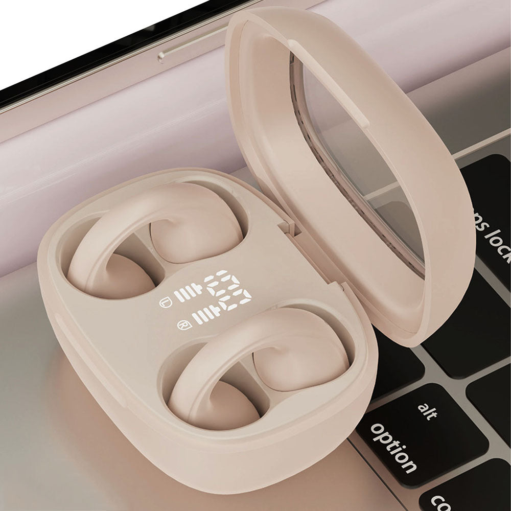 Bluetooth Open Ear Headphones Wireless Sport Earbuds with Digital Display Charging Case