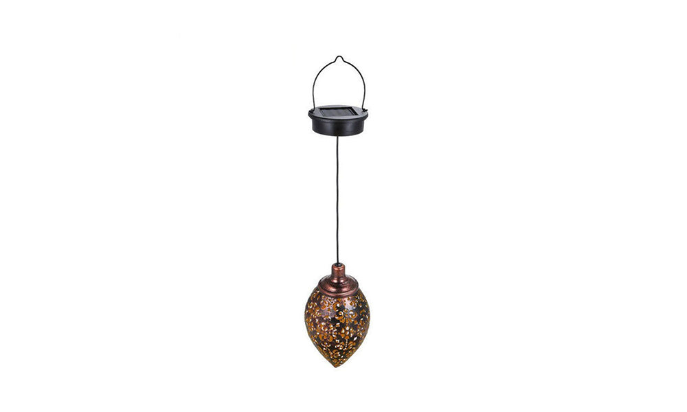Solar Vintage Metal Hanging Light