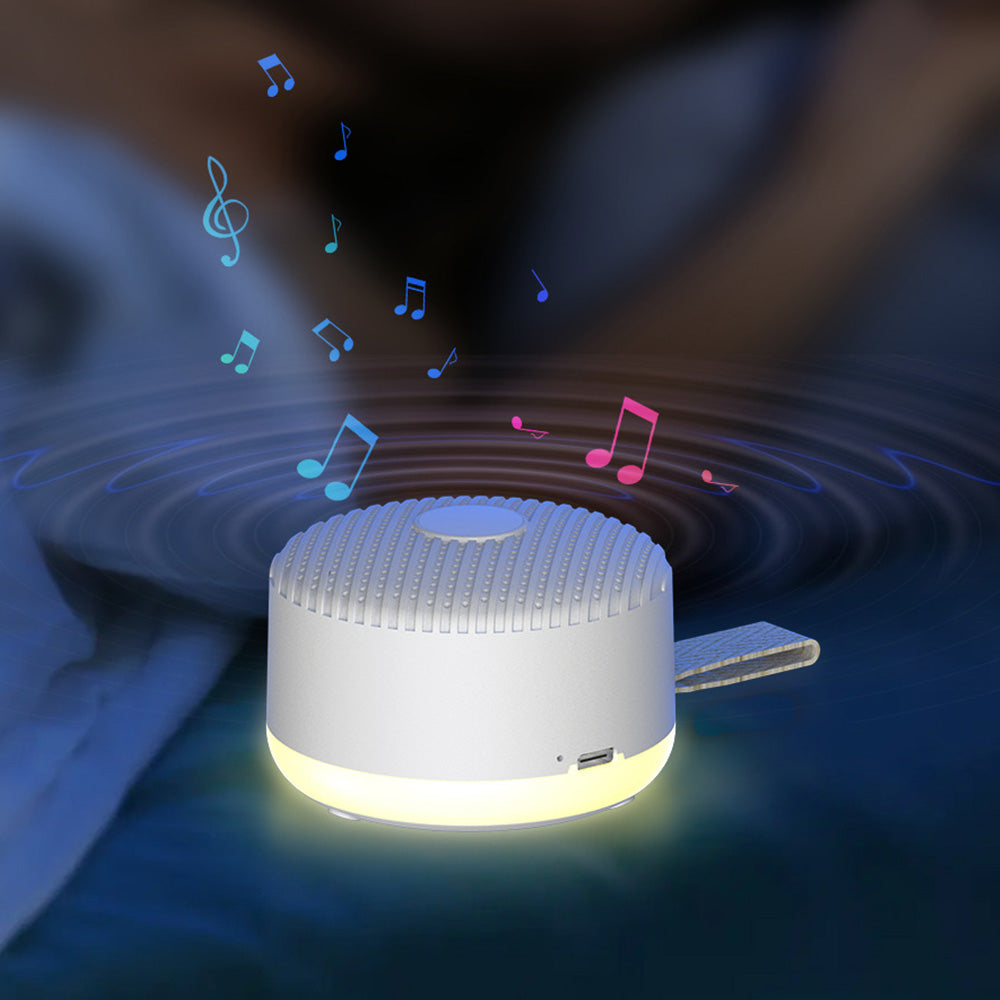 Portable White Noise Machine with 12 Soothing Sounds Rechargeable Sleeping Aid with Night Light