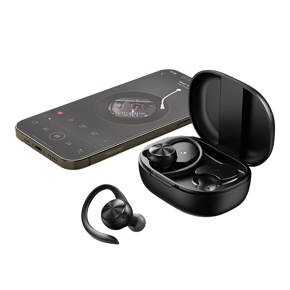 Wireless Bluetooth Earphones Ear Hoop Headphones Sport Gym Earbuds with Mic