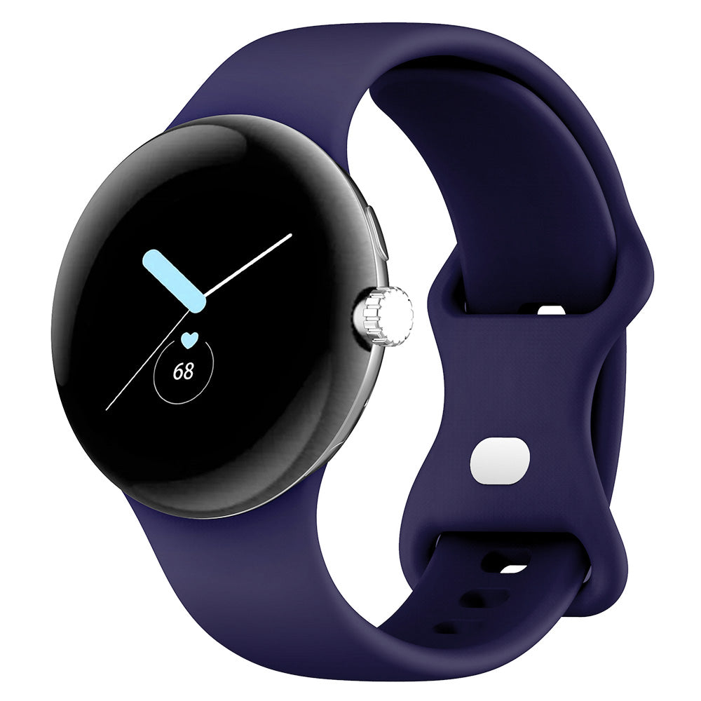 For Google Pixel Watch 1 / 2 Soft Replacement Strap Silicone Sport Watch Band Blue