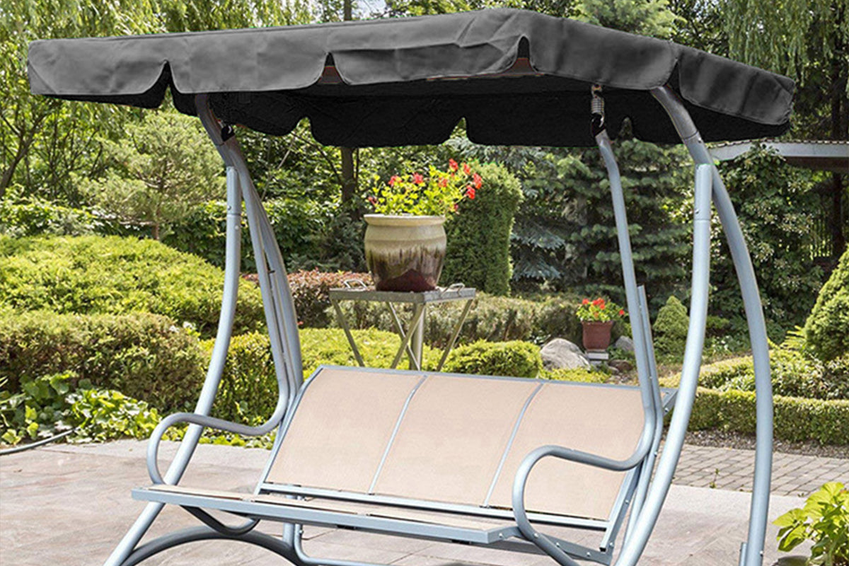 Outdoor Furniture Garden Swing Cover All Weather Protection Outdoor Furniture Protector-Black