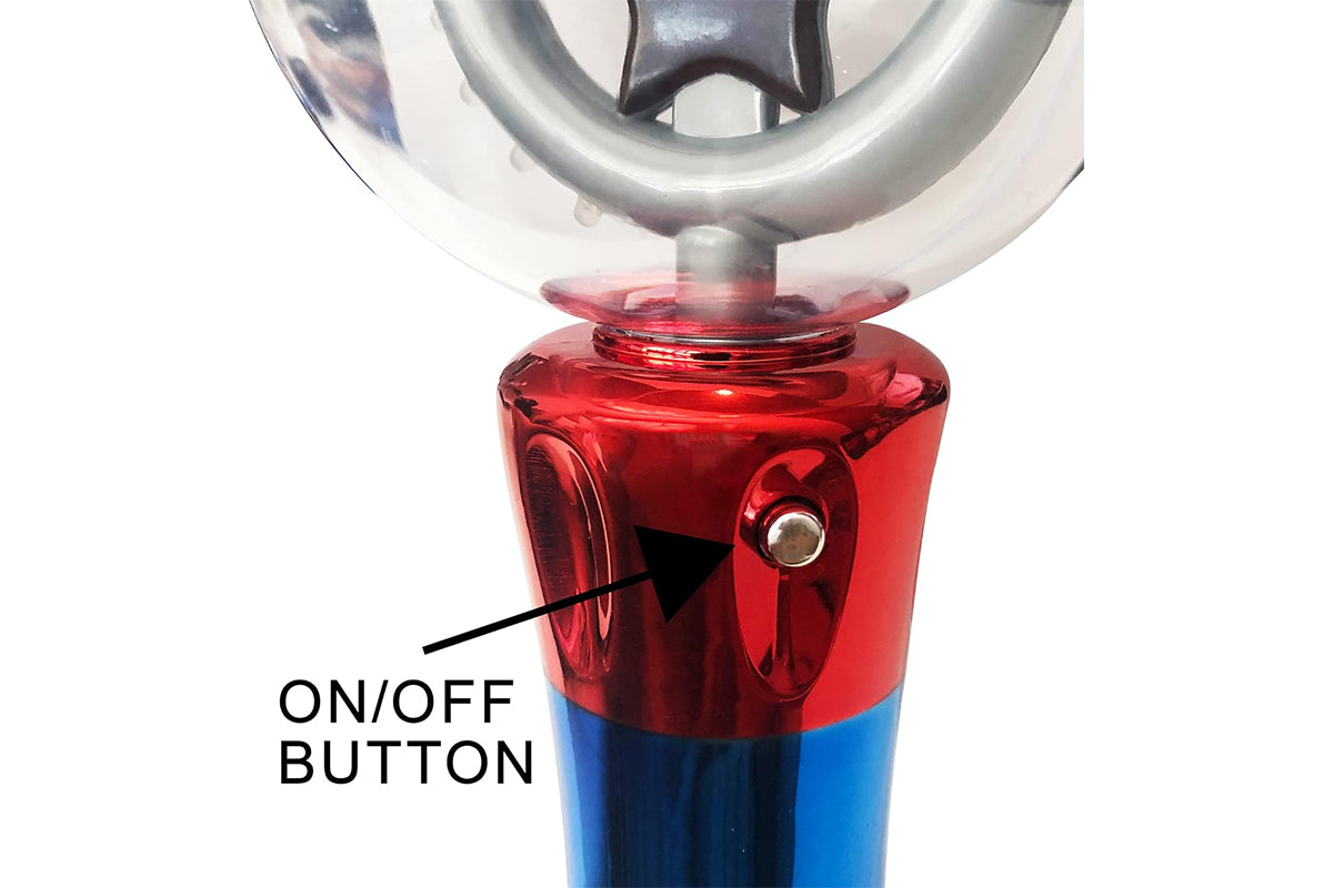 Spinning Light Up Toy Wand Magic Ball with LED Lights Sensory Spinner for Ages 6
