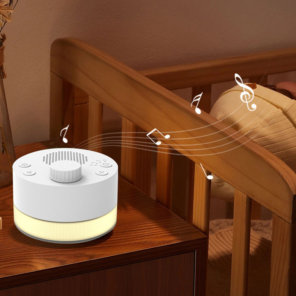 White Noise Sound Machine with 24 Soothing Sounds Sleep Sound Timer with Night Light