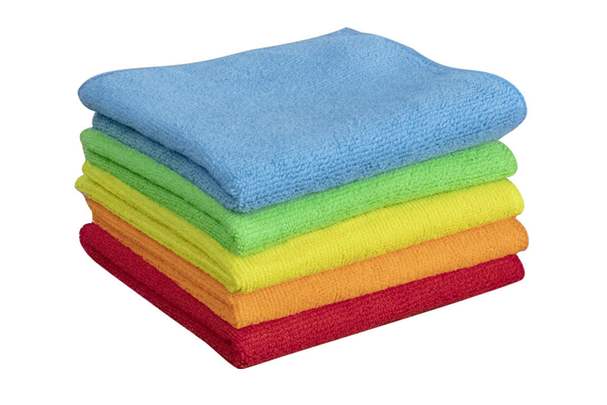 10Pcs Microfiber Cleaning Cloths Bulk Car Kitchen Glass Cleaning Towels