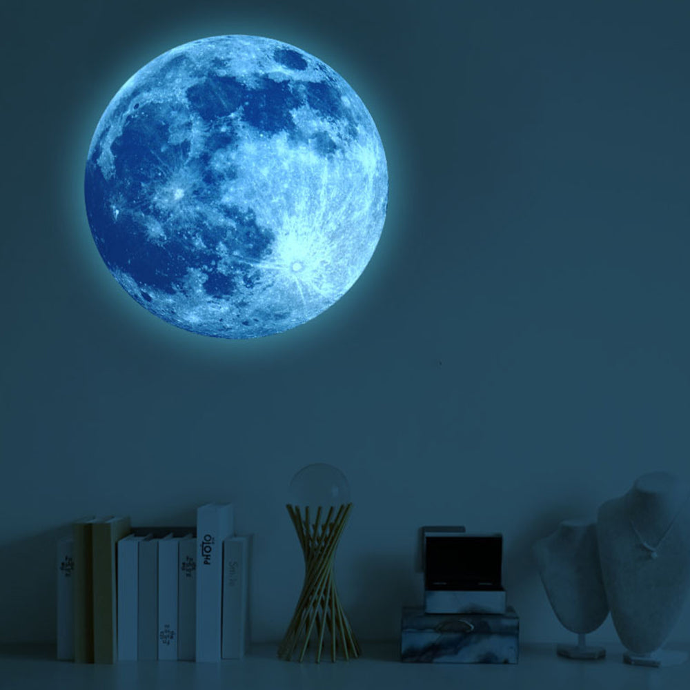 30X30CM Glow in The Dark Stars and Moon for Ceiling Decorations Glow Wall Stickers