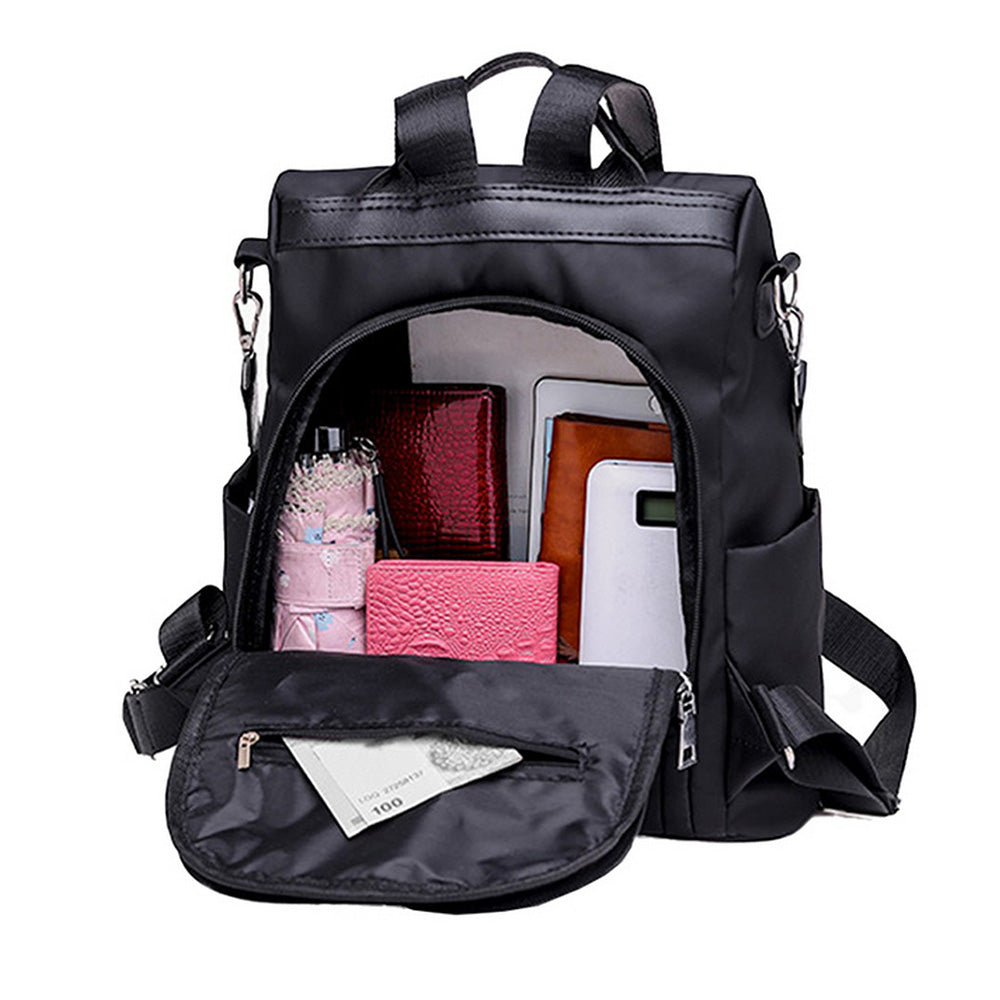 Large Capacity Anti-theft Backpack Multifunctional Travel Bag Black