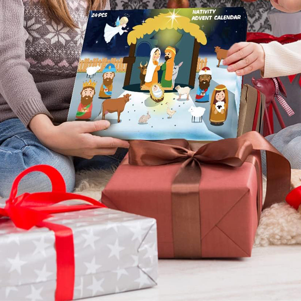 Nativity Advent Calendar for Kids Jesus’ Birth Scene Blind Box