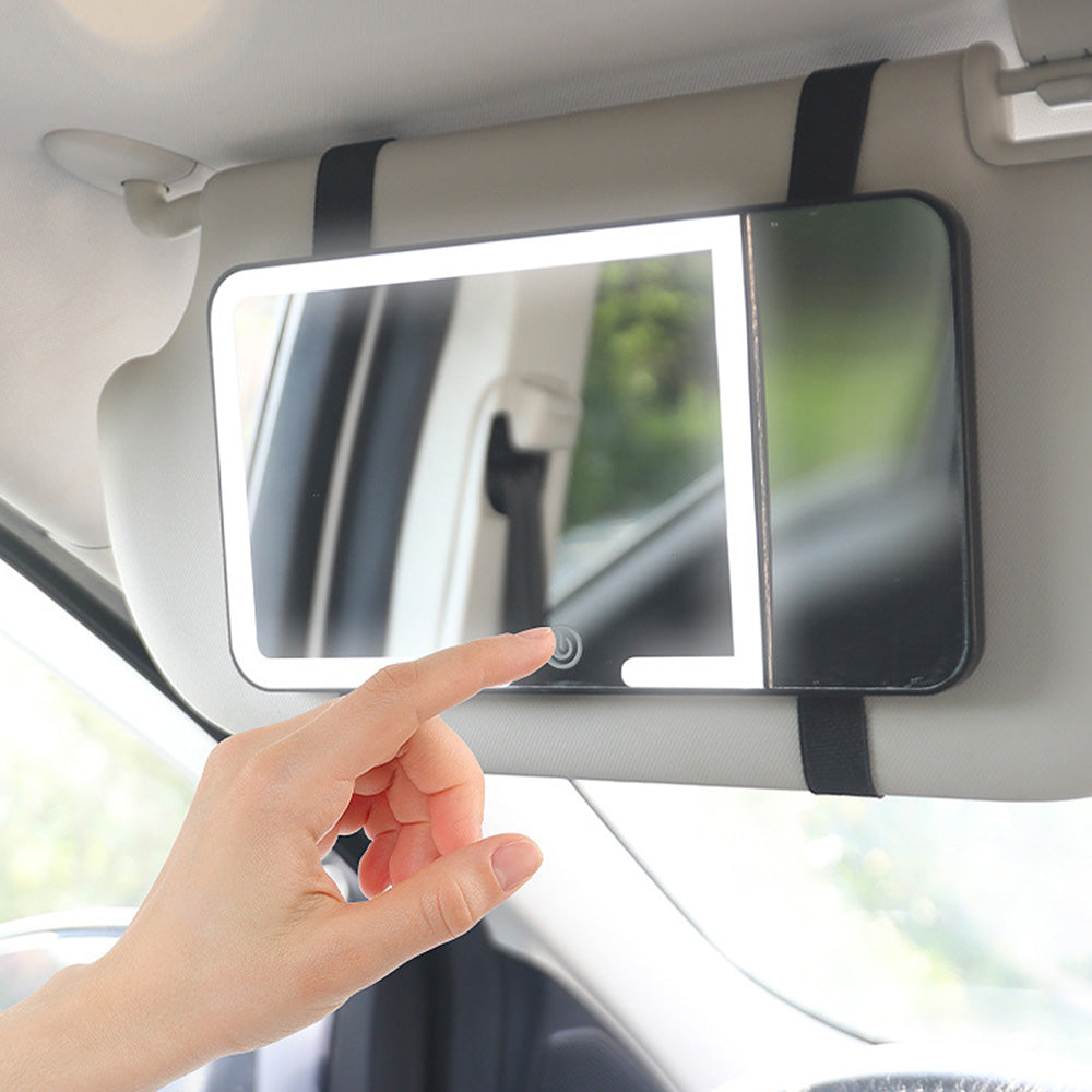 Car Sun Visor Vanity Mirror with Lights 5X Magnification Makeup Mirror for SUV Truck