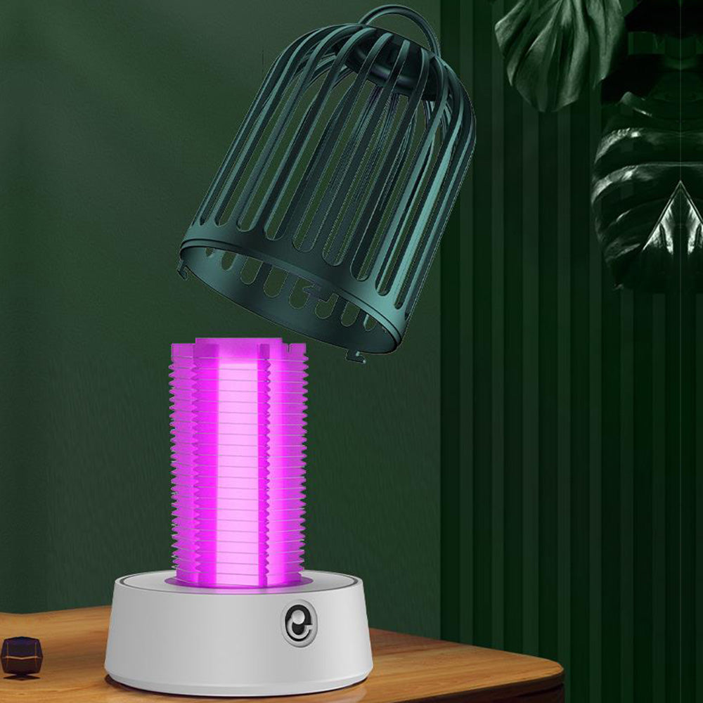 Electric Mosquito Zapper Portable Rechargeable Mosquito Killer Lamp Green
