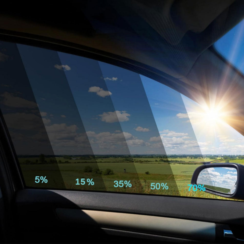 300x50cm Car Window Tint Film Heat Resistant Black Roll Car Windshield Shade