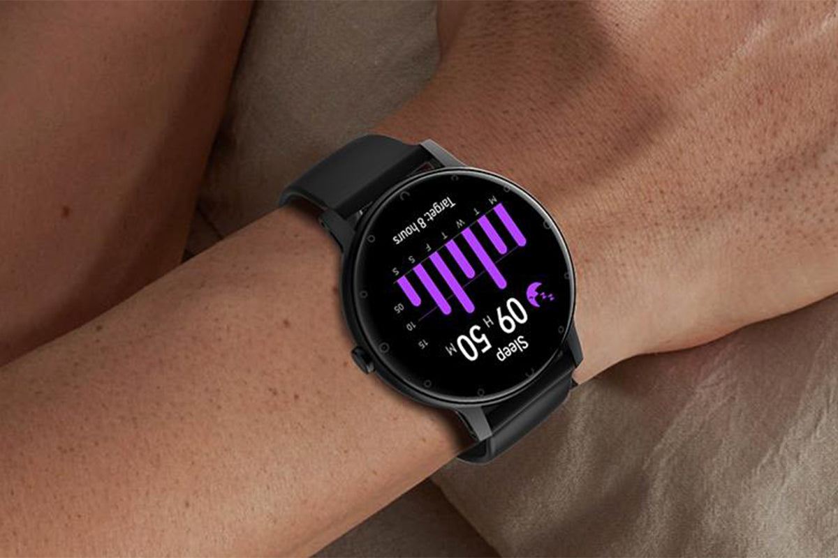 Smart Watches for Men Bluetooth Call Military Smart Watch with Heart Rate Sleep Monitor-Black