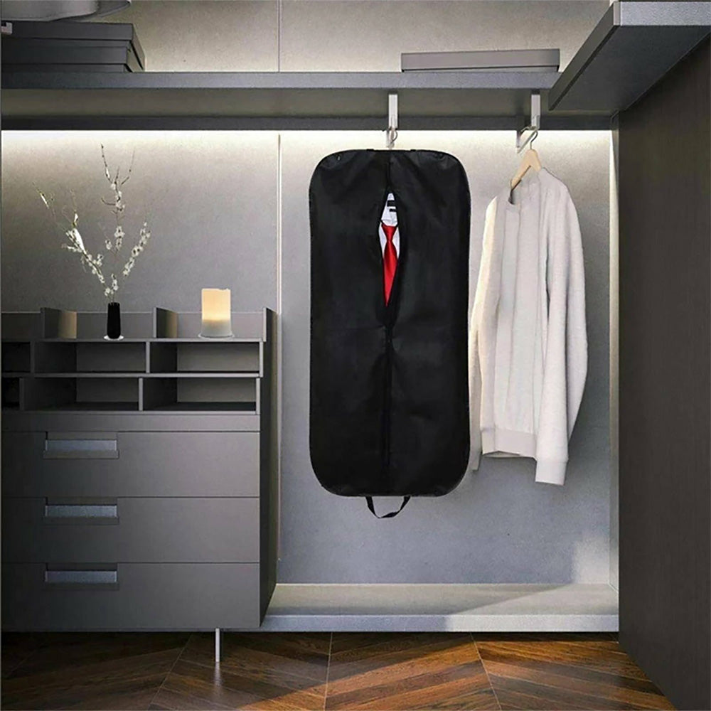 2 Pack Suit Garment Bag Travel Clothes Cover Dustproof Protector Storage for Hangers