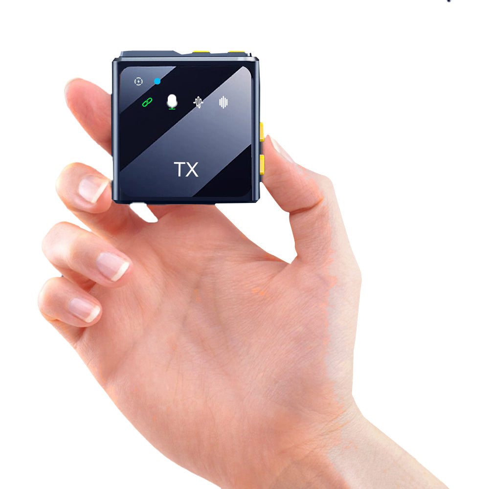 2Pcs Wireless Lavalier Microphone Lapel Microphone for Interview Vlog Live Stream Type-C Style