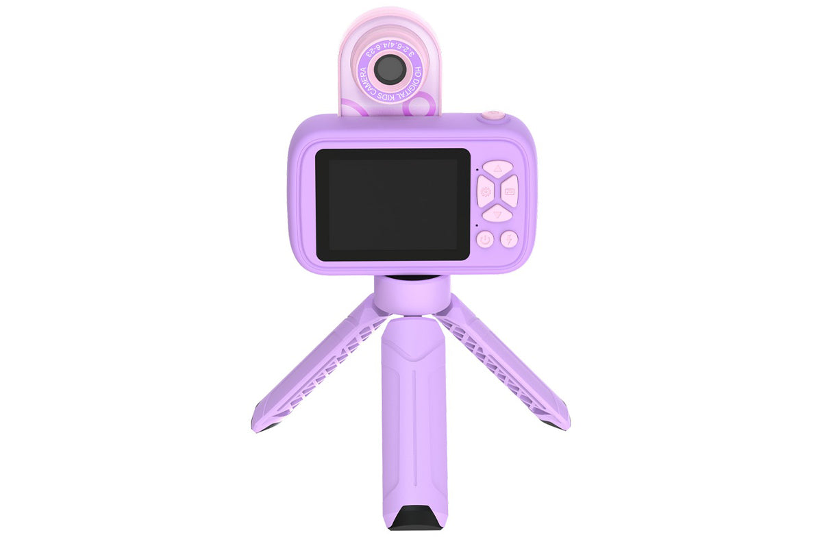 32GB Camera Toys for Boys Girls 1080P HD Digital Camera with Flip up Lens for Selfie and Video Christmas Birthday Party Gifts-Purple