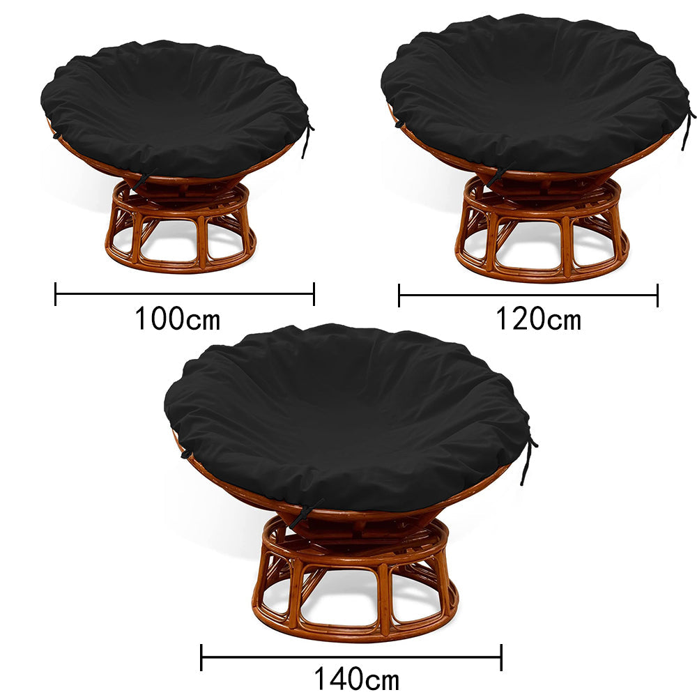 Water-Resistant Papasan Cushion Cover Removable Zippered Chair Seat Pad Slipcover
