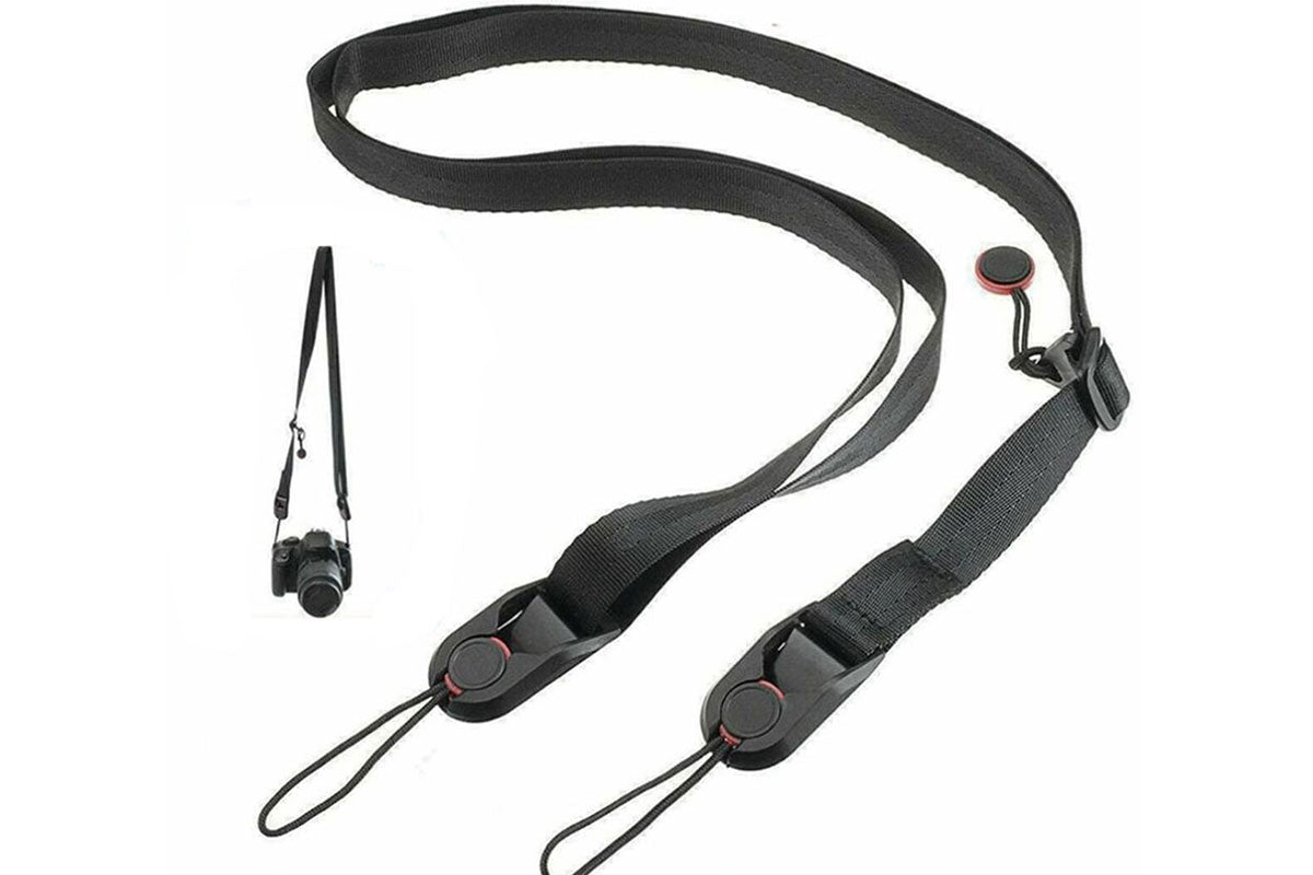 2Pcs Camera Strap Quick Release Neck Hanging Nylon Shoulder For DSLR SLR Camera