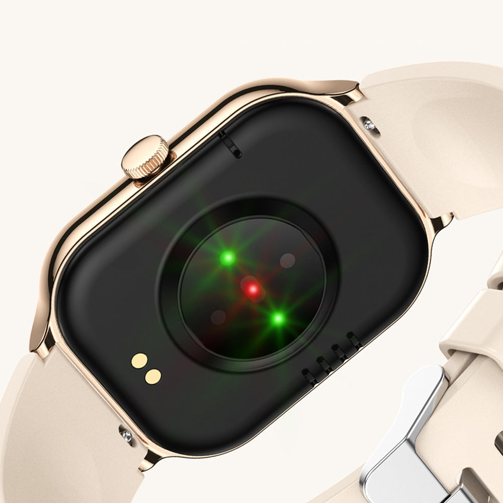 Bluetooth Smart Watch Sports Tracker Heart Rate/Sleep Monitor for iOS/Android Phone Golden