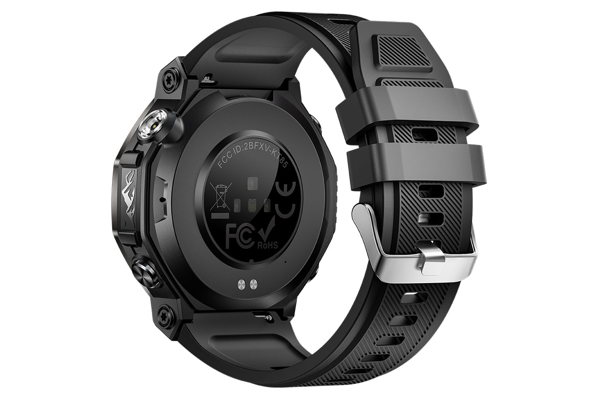 Smart Watch with Flashlight Fitness Tracker with Bluetooth Calls 100+Sports Modes -Black