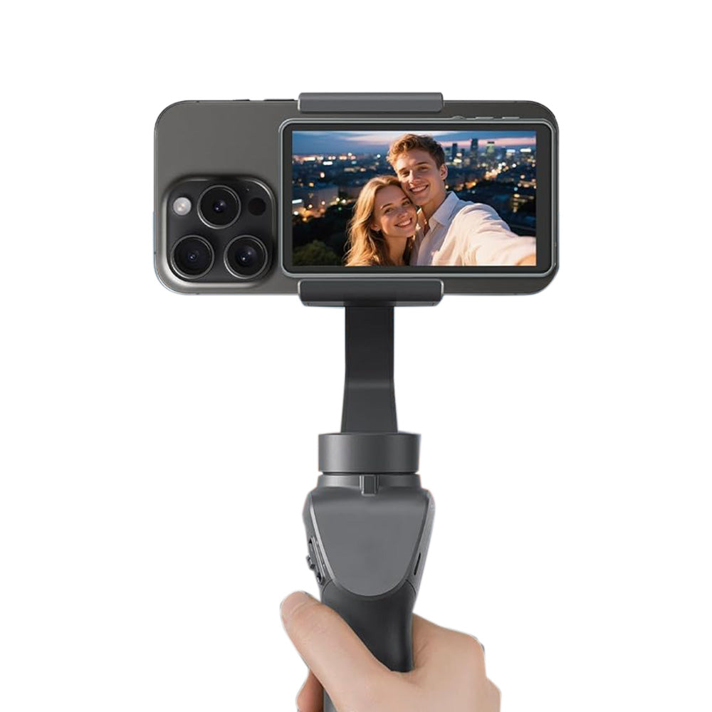 WiFi Vlog Selfie Monitor Screen 3-Mode Back Camera Monitor for Vlog Live Stream Compatible with iPhone and Android Gray