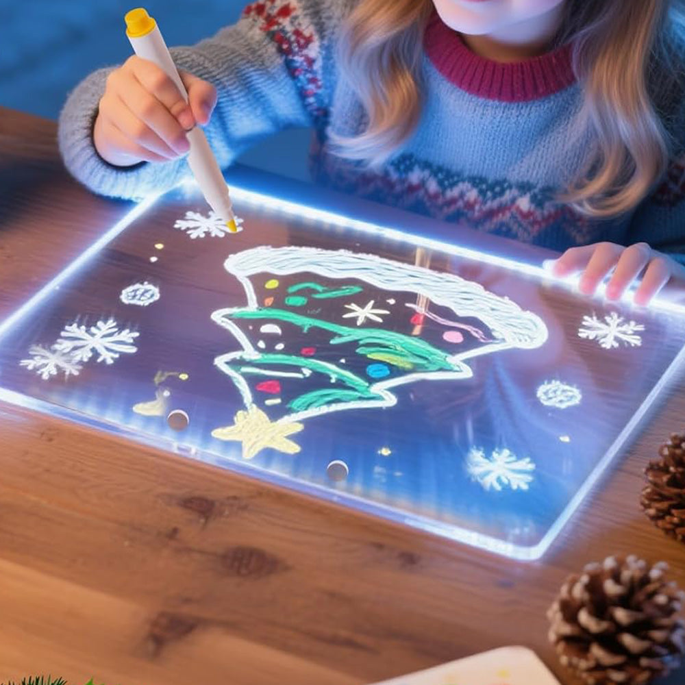 LED Glow Light Drawing Board Dry Erase Boards