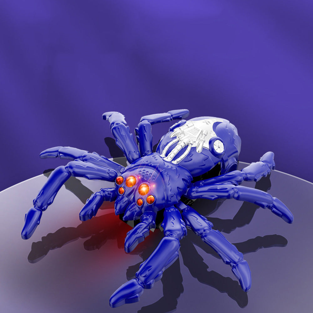 360 Degree Rotating Remote Control Wall Climbing Spider Toy - Blue