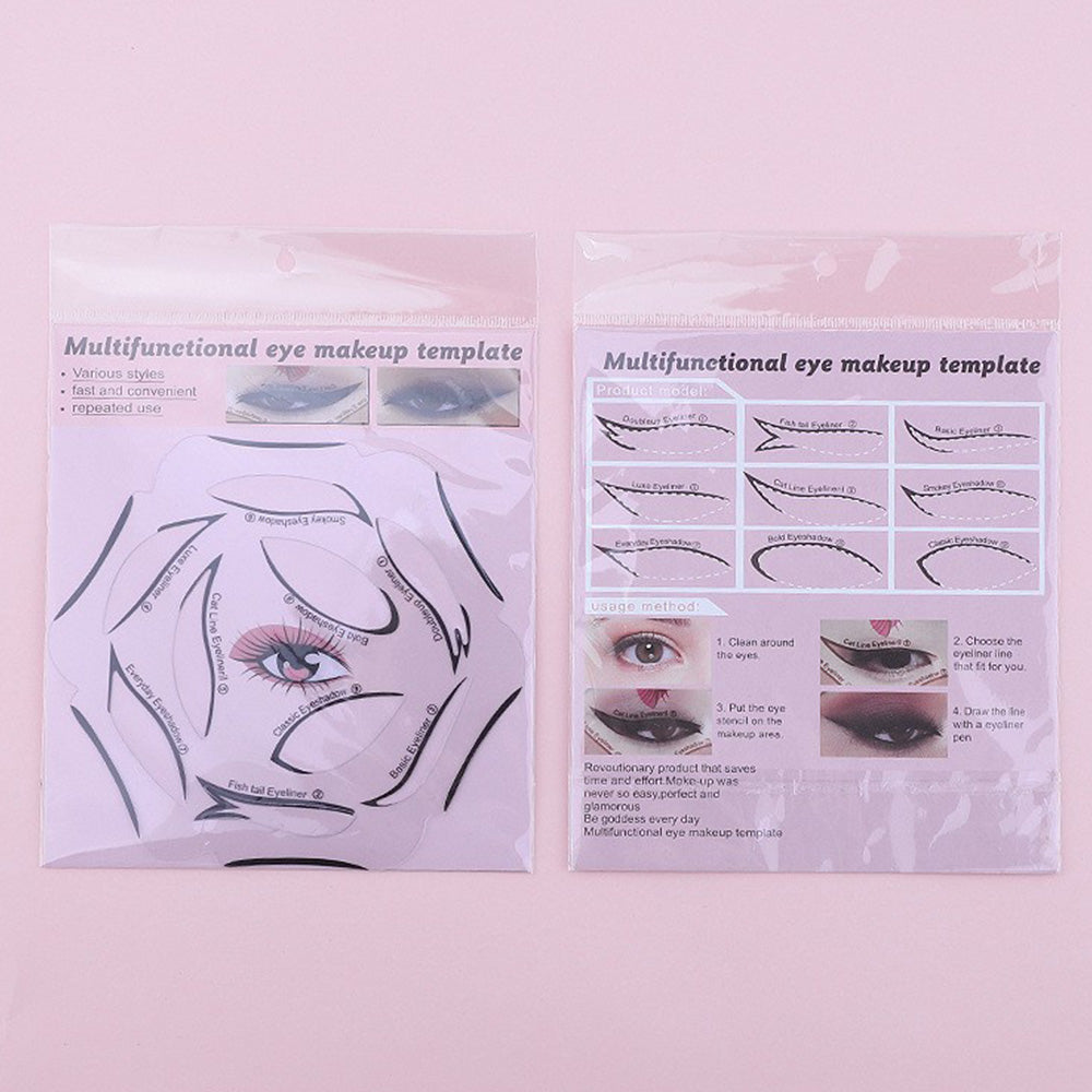 4Piece Transparent Reusable Eye Shadow Stencil