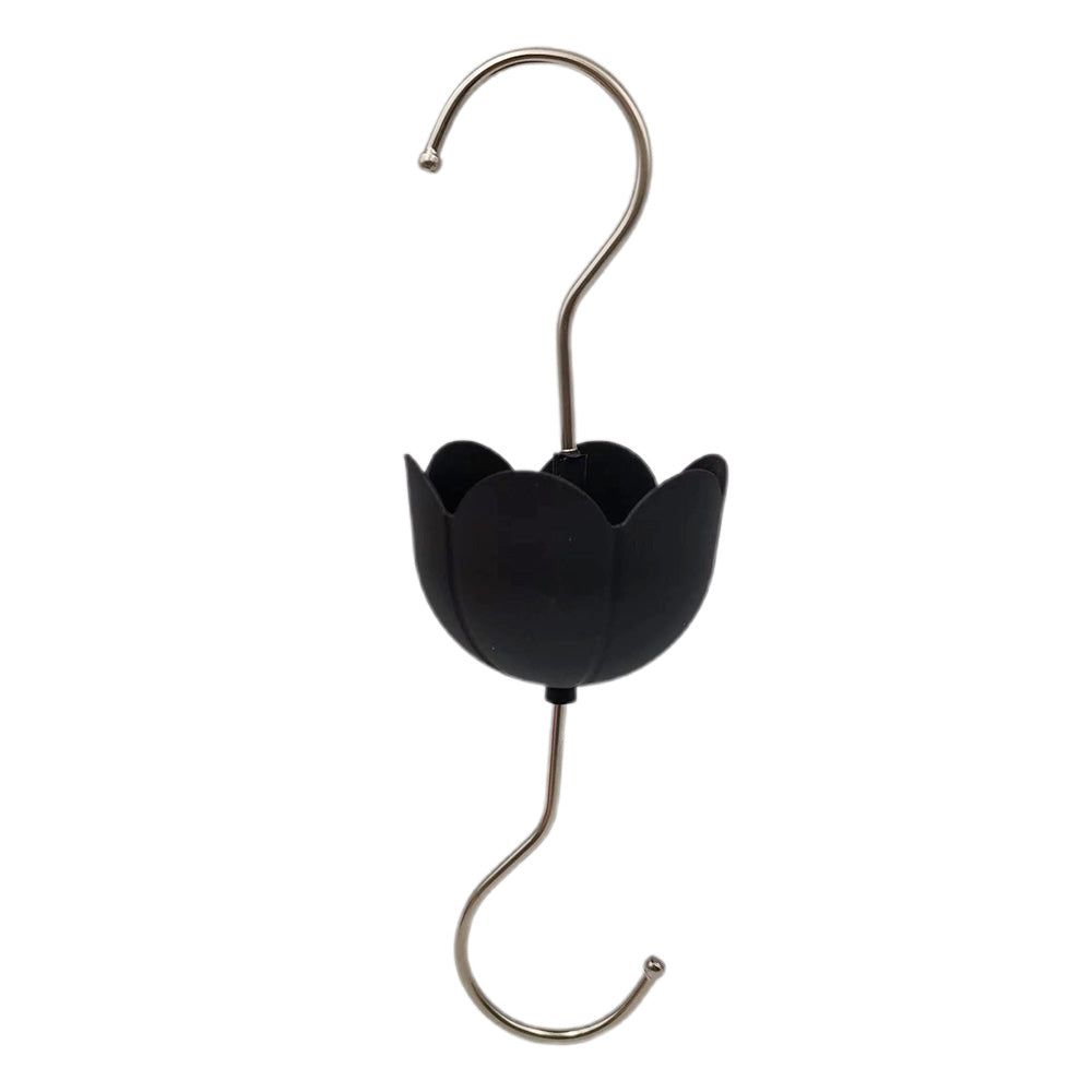 Anti-Ant Moat for Hummingbird Hanging Feeders Ant Guard S Hook Hanger for Outdoor Yard Black