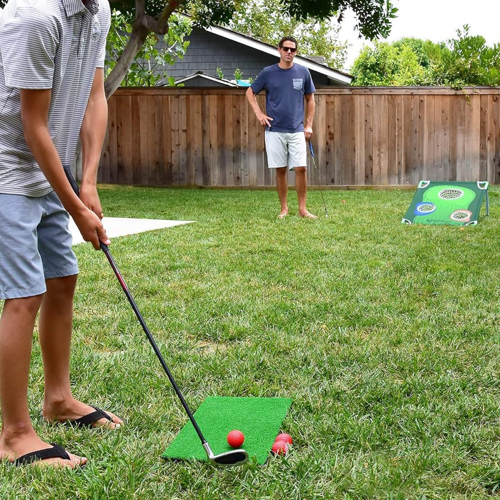 Portable Golf Cornhole Chipping Game Set Golf Ball Target Net Golf Training Accessories