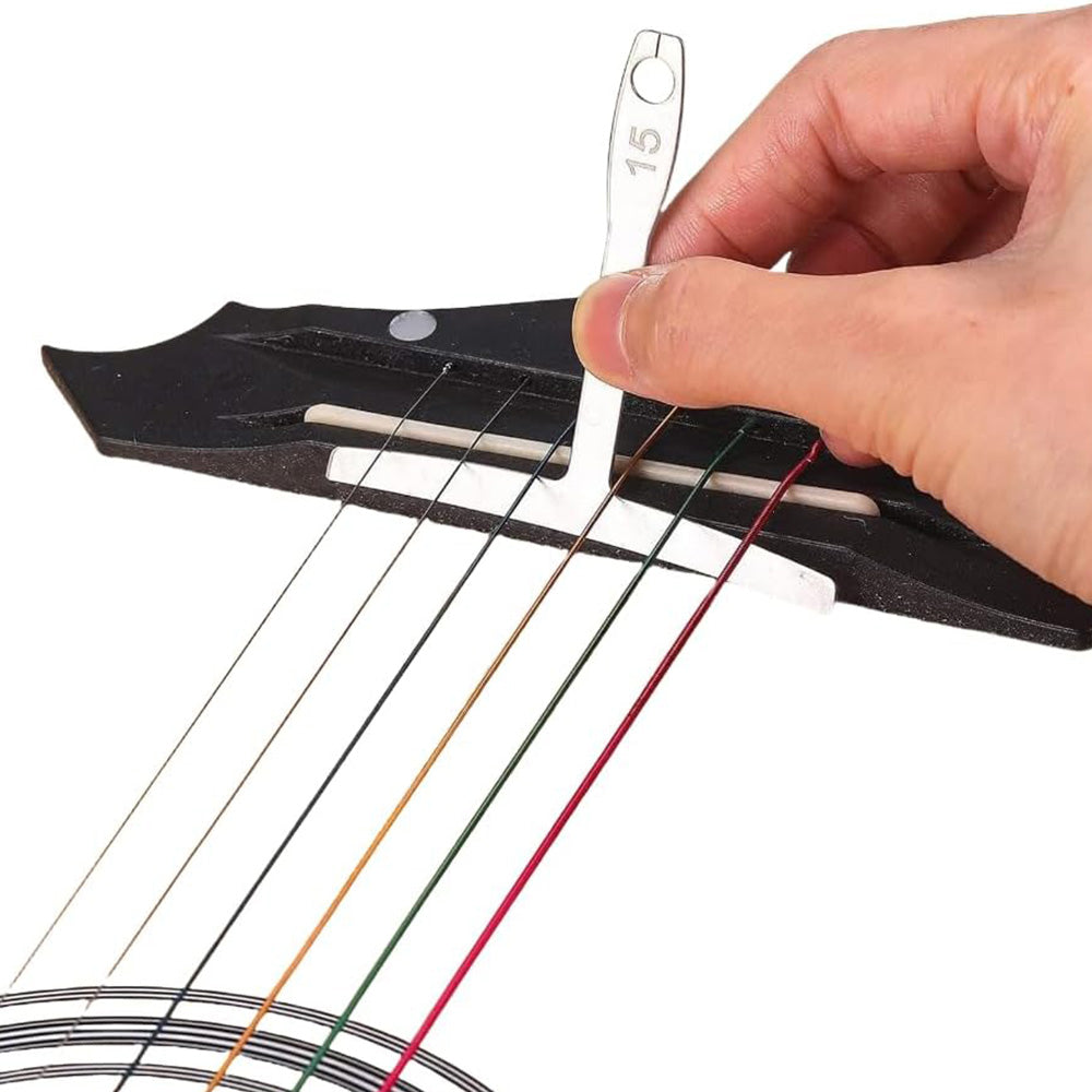 15Pcs Guitar Luthier Measuring Tool Set String Action Ruler Understring Radius Gauge Guitar Radian Ruler Kit