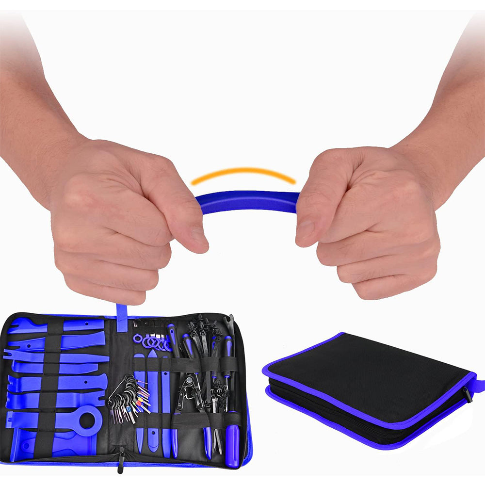 238Pcs Car Trim Removal Tool Kit Universal Clip Set with Fastener Removers for Auto Marine Home Repairs Blue