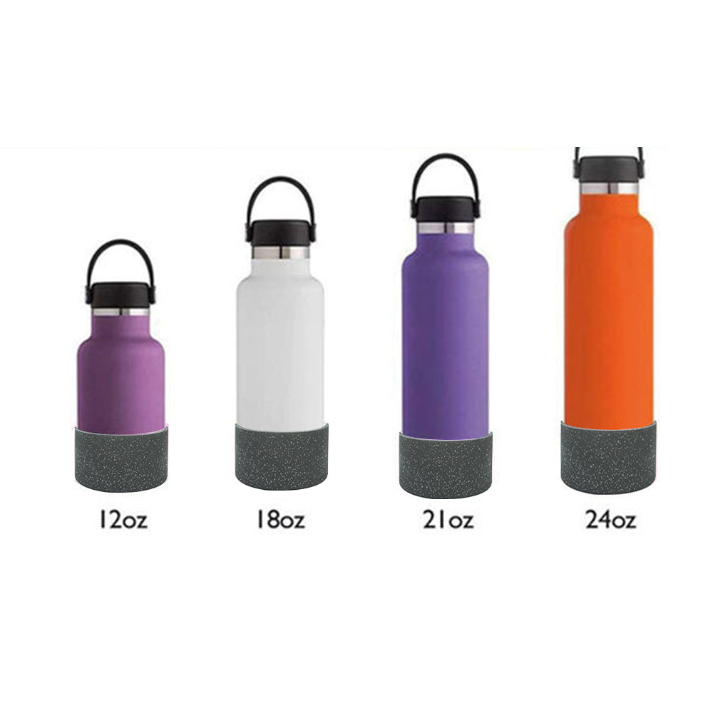 Silicone Protective Sleeve Compatible with Stanley Tumbler 12-24oz Bling Anti-Slip Cover Black