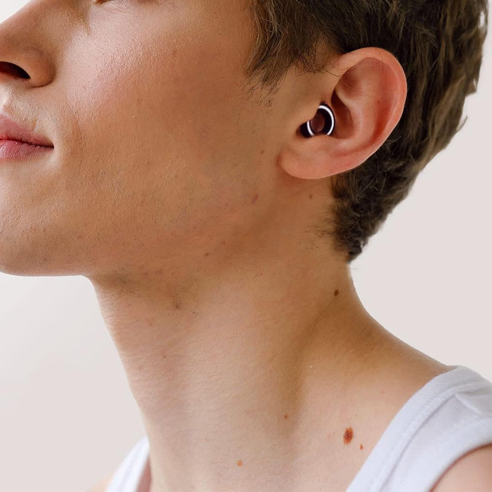 Pair of Ear Plugs with 3 Pairs of Ear Tips for Noise Cancelling Ear Protection EarPlugs for Sleep Work Study Black