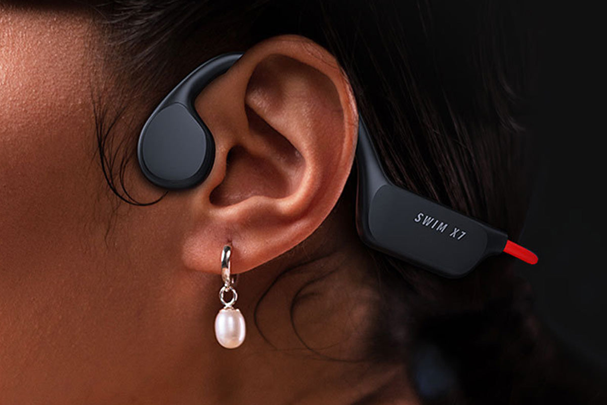 Wireless Bone Conduction Earphones Swimming IPX8 Water-Resistant Headphones