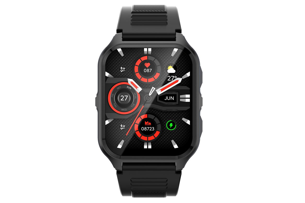 Smart Watch 1.83-Inch Fitness Watch with Heart Rate Sleep Monitor Blood Oxygen Female Physiological Reminders Activity Tracker-Black