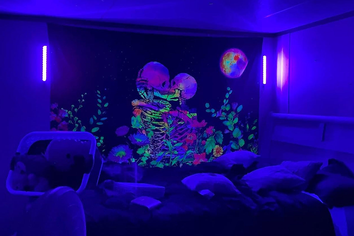 2 Piece Party Glow LED UV Black Light Bar