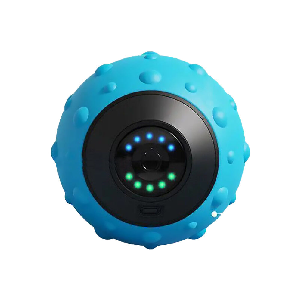 5 Speed Vibrating Massage Ball Electric Massager Yoga Massage Roller Muscle Relax Massager Blue