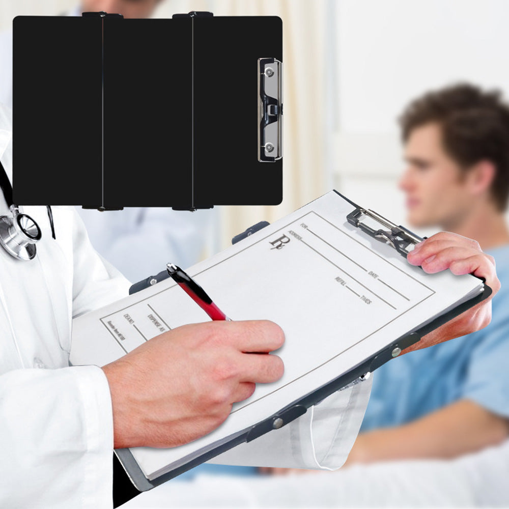 Foldable Nursing Clipboard Edition Cheat Chart Clip Board Profile Clip with Pen Holder for Student Nurse Doctor