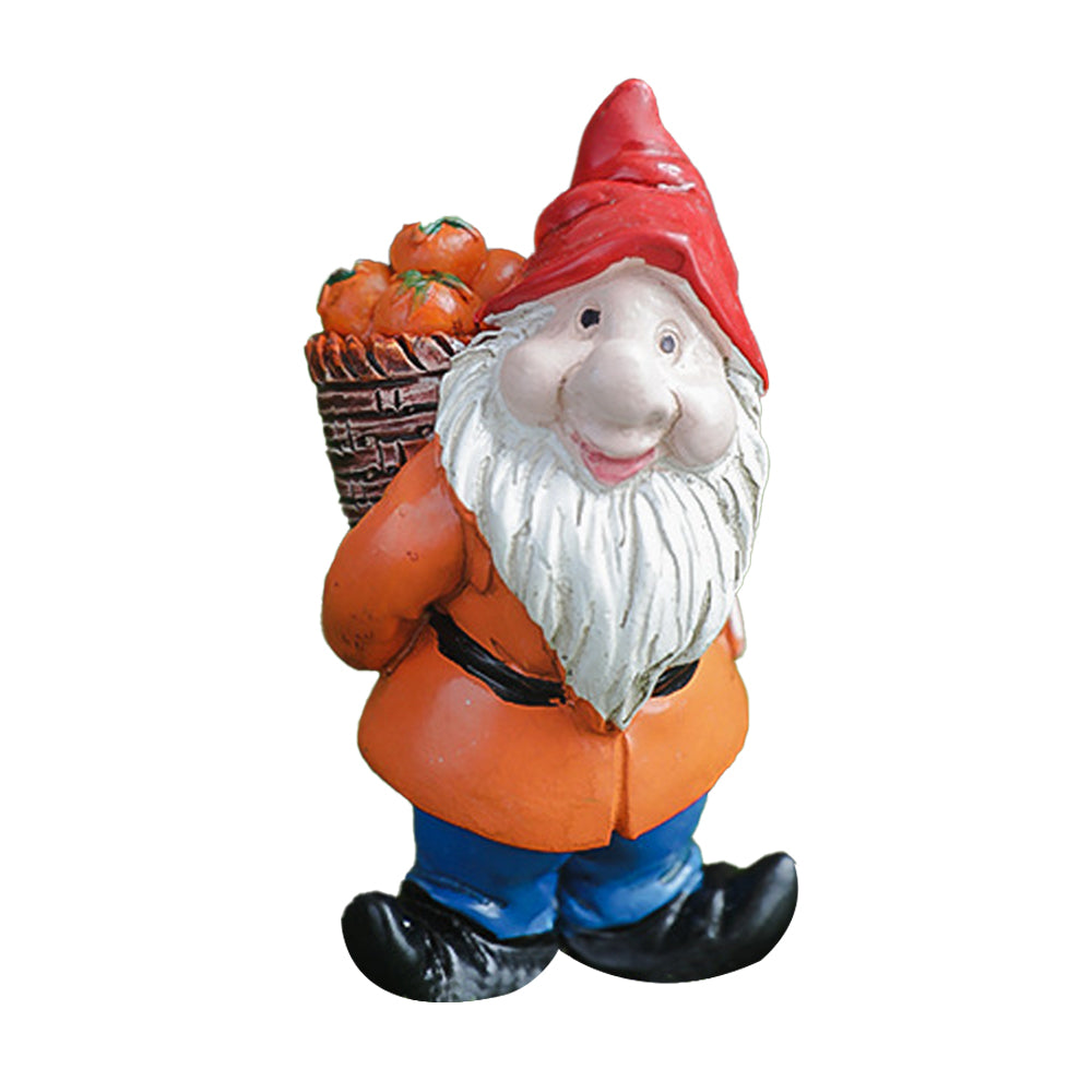 Dwarf Gnome Statue Mini Resin Miniature Gnomes Ornaments for Table Garden-Rucksack